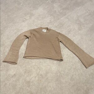 Little Moon Taupe Knit Sweater